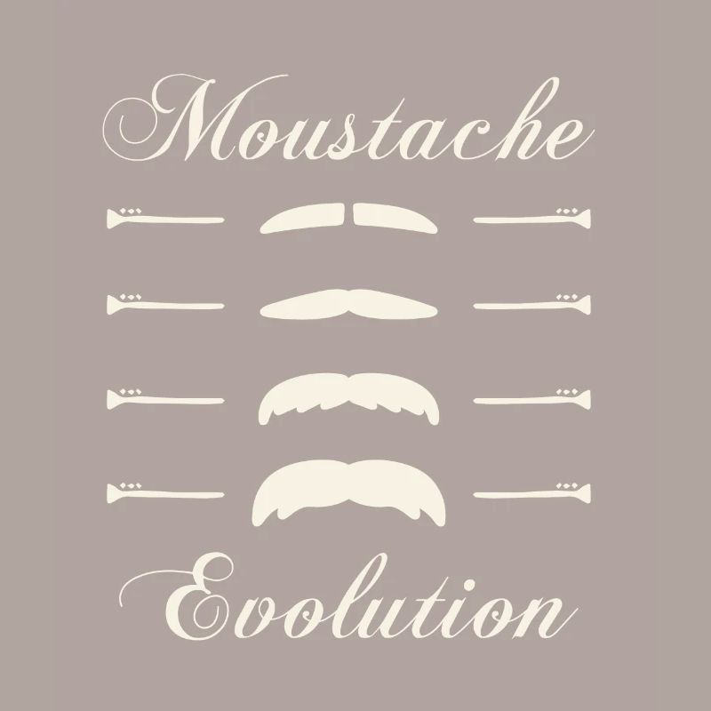 moustaches evolution, Idée cadeau d'élégance.