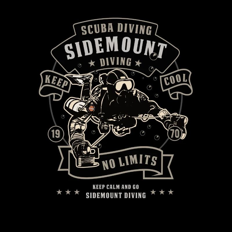 Sidemount Diving Keep Calm Cave Diving Gift
