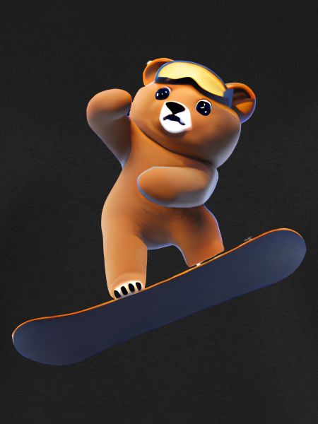Snowboarding Bear