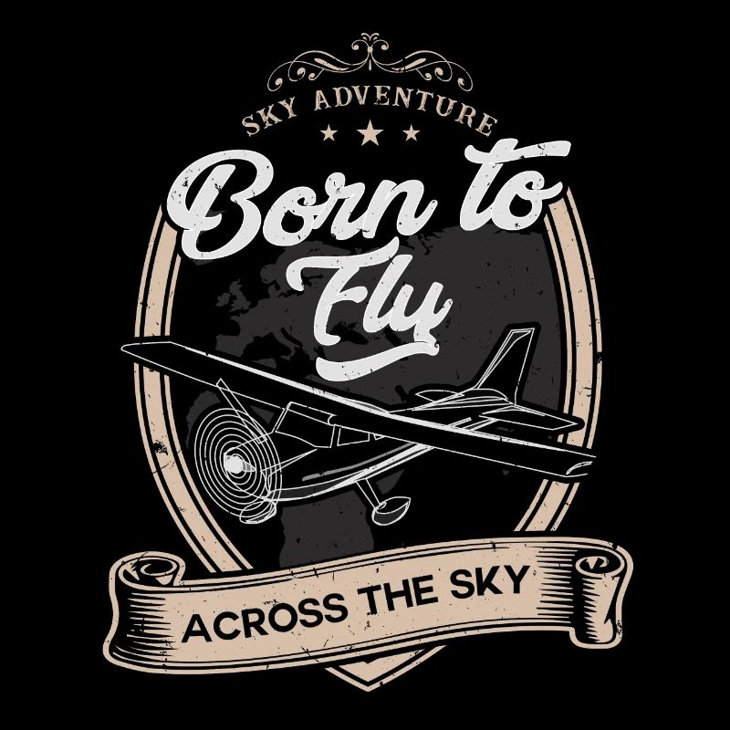 Né pour voler à travers le ciel T-shirt