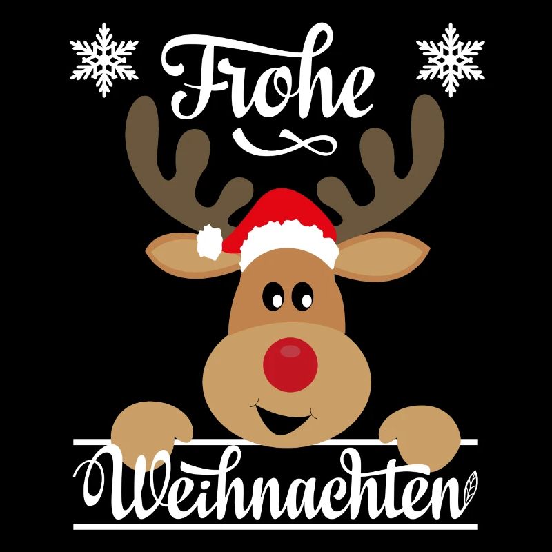Frohe Weihnachten ein Weihnachtshirsch Rentier