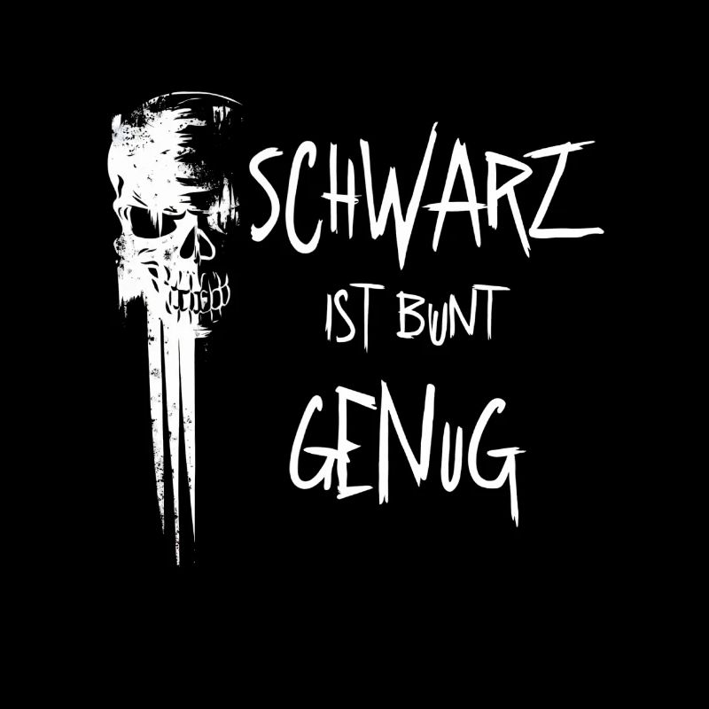 Schwarz ist bunt genug mit Skull Gothic