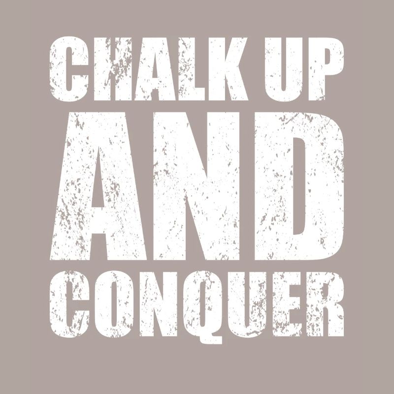 Boulderer Chalk Up et Conquer Bloc
