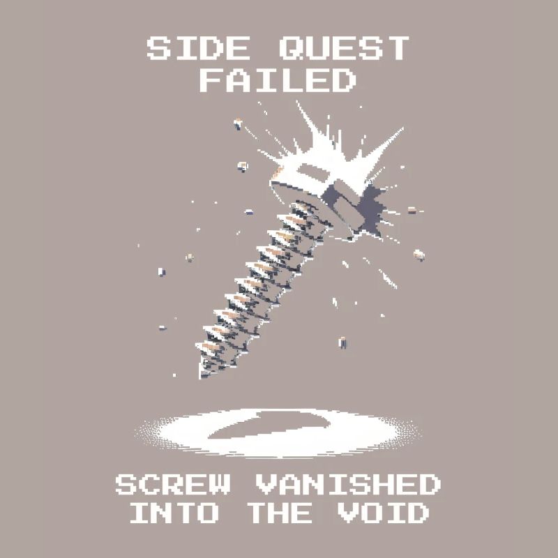 Side Quest Screw Away Precision Mechanics Pixel Retro