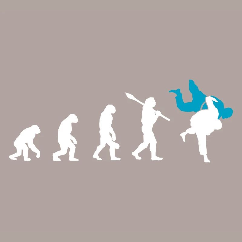 Judo Evolution cadeau rétro judoka cool