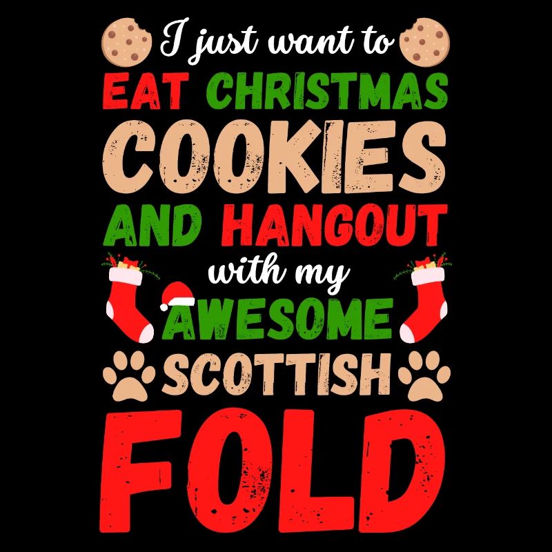 Weihnachten scotish fold Katze Kekse