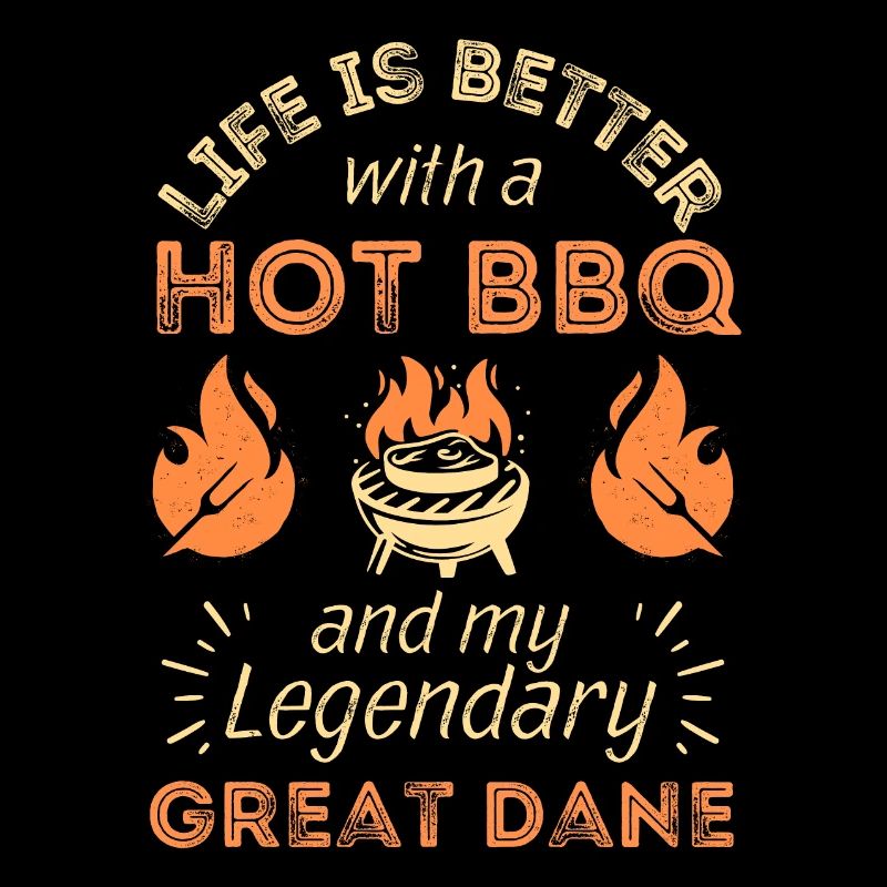 BBQ grilling and Great Dane lovers