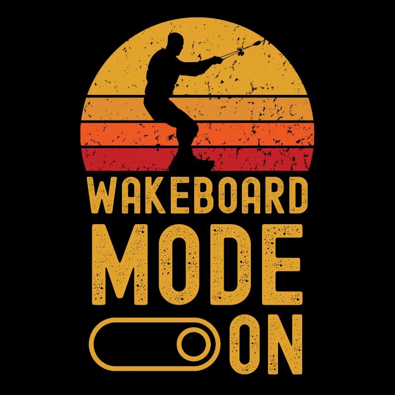 Mode Wakeboard sur rétro vintage