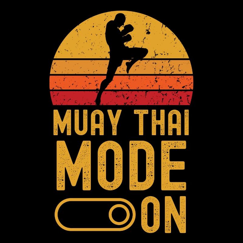 Muay Thai Mode on retro vintage