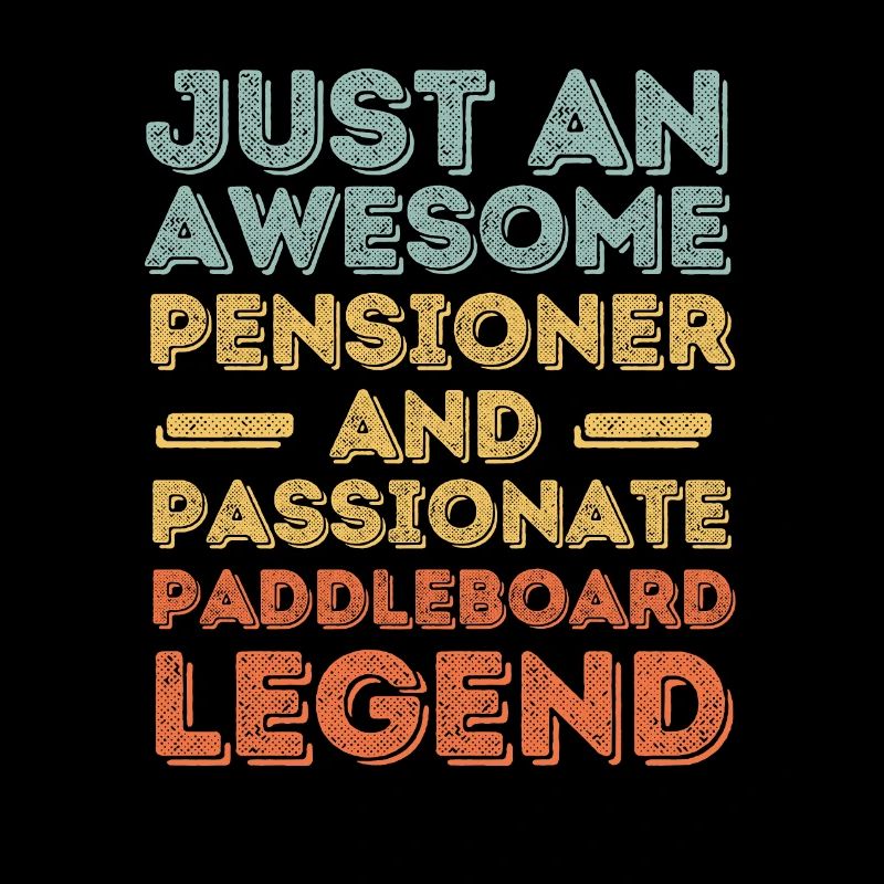Rentner Paddleboard retro