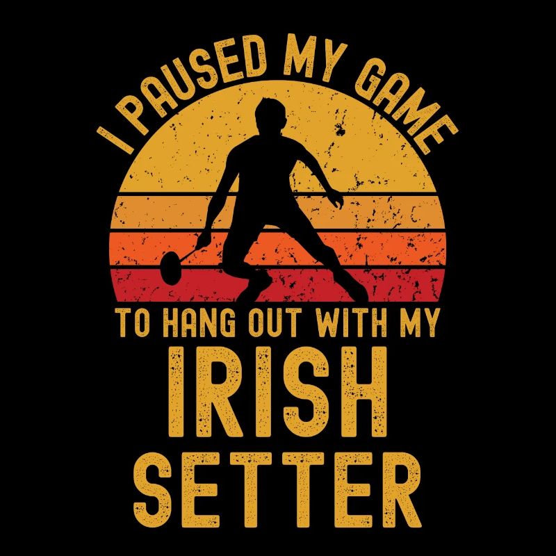 Badminton et setter irlandais