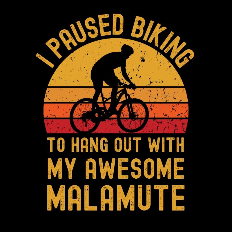 Cyclisme et Malamute