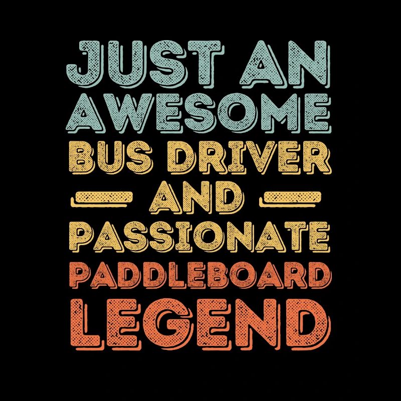 Bus driver paddleboard retro