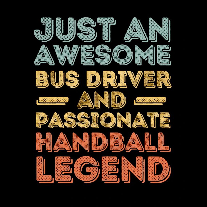 Busfahrer Handball retro