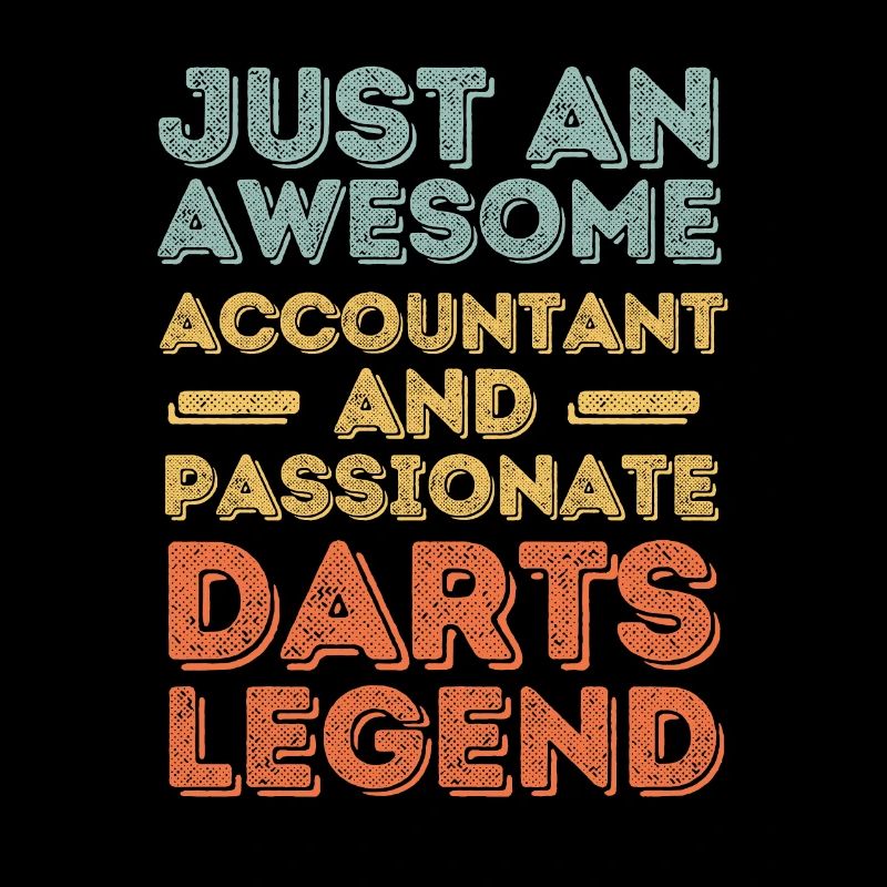 Comptable Darts rétro