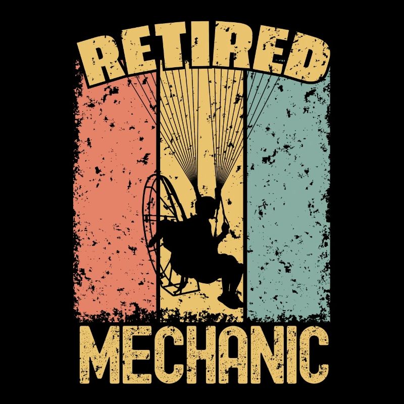 Paramoteur mécanicien à la retraite