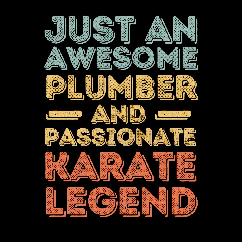 Klempner Karate Legende Retro