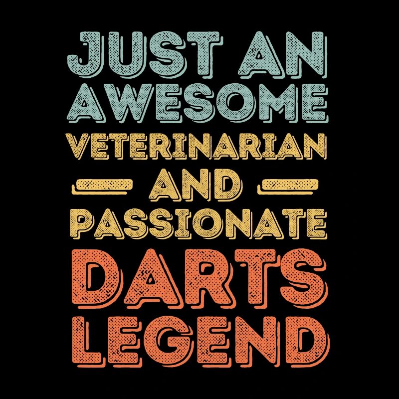 Tierarzt Darts Legende retro
