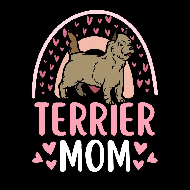 Mignon Cairn Terrier amoureux des chiots kawaii