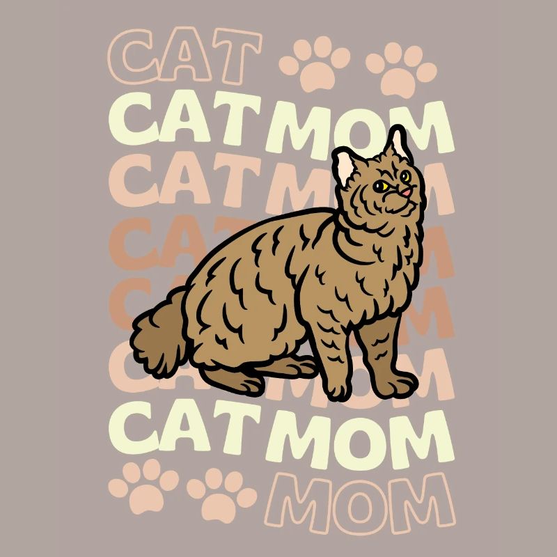 Süße Pixie Bob Katze Mama