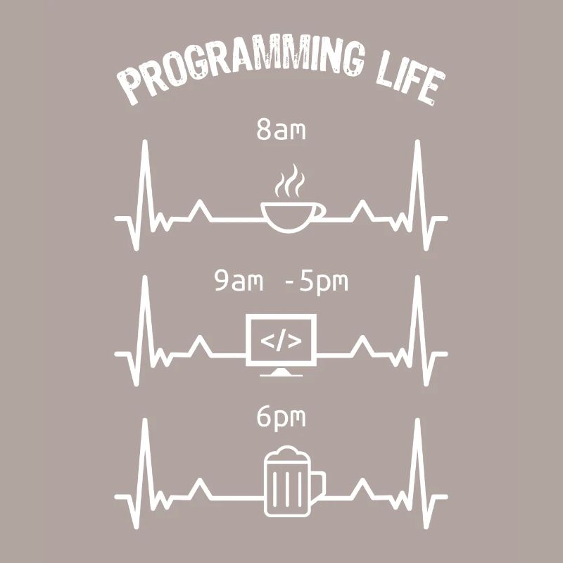 Programmation Life Coffee Code Beer Gift