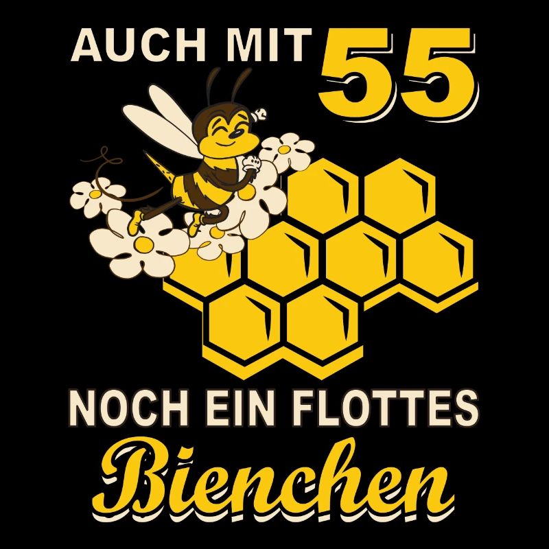 Auch mit 55 Flottes Bienchen Geburtstag Geschenk
