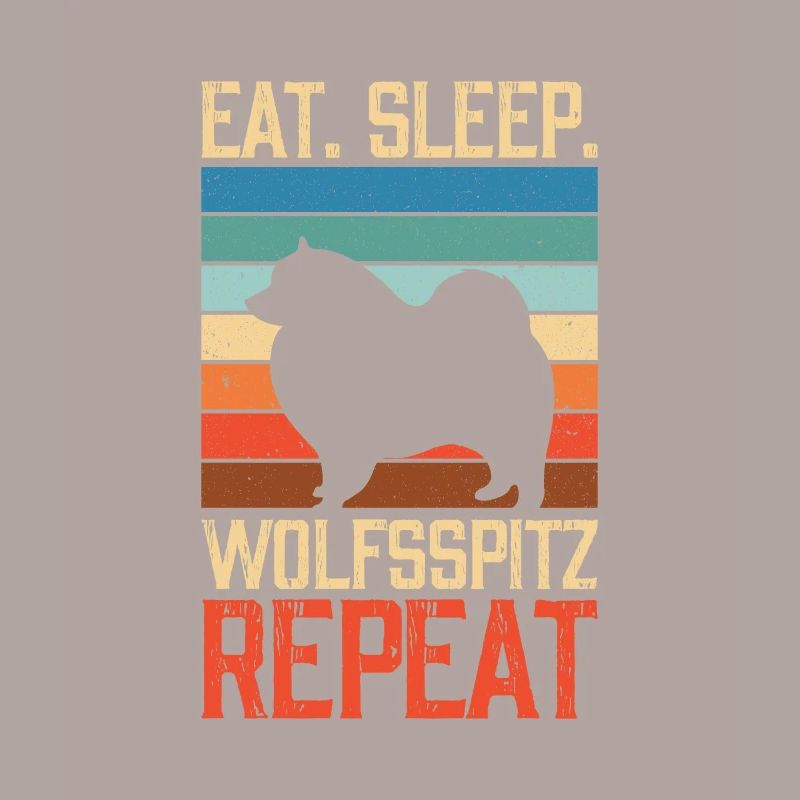 Manger dormir Wolfsspitz Répéter