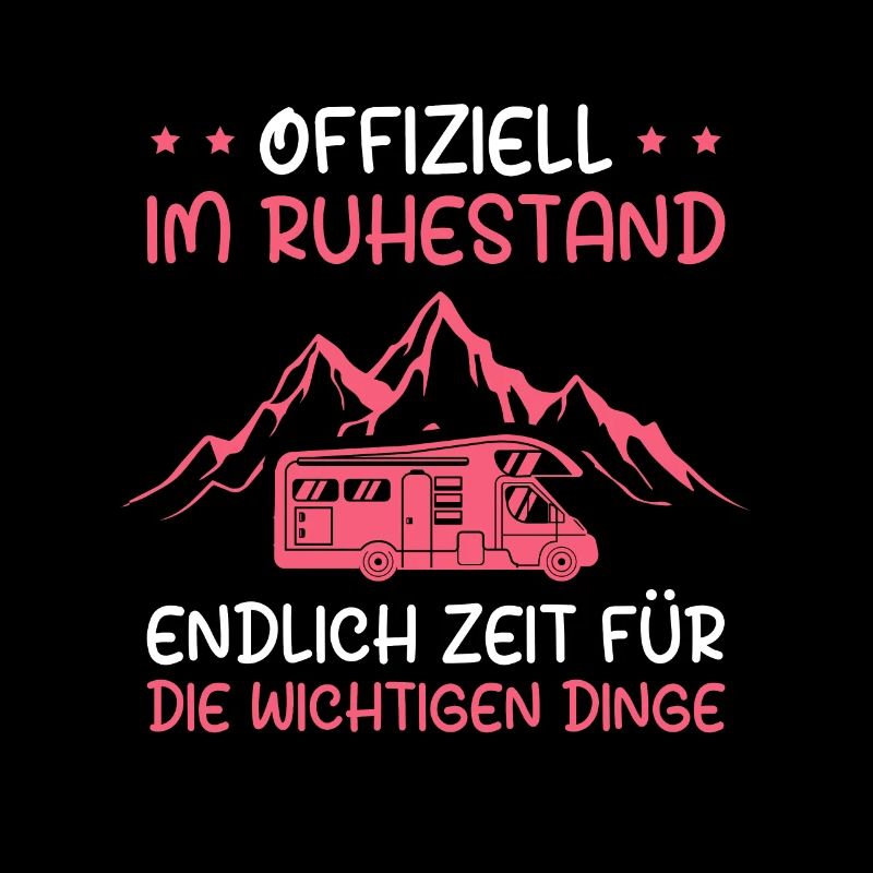Ruhestand Rente Camping Wohnmobil Rentnerin