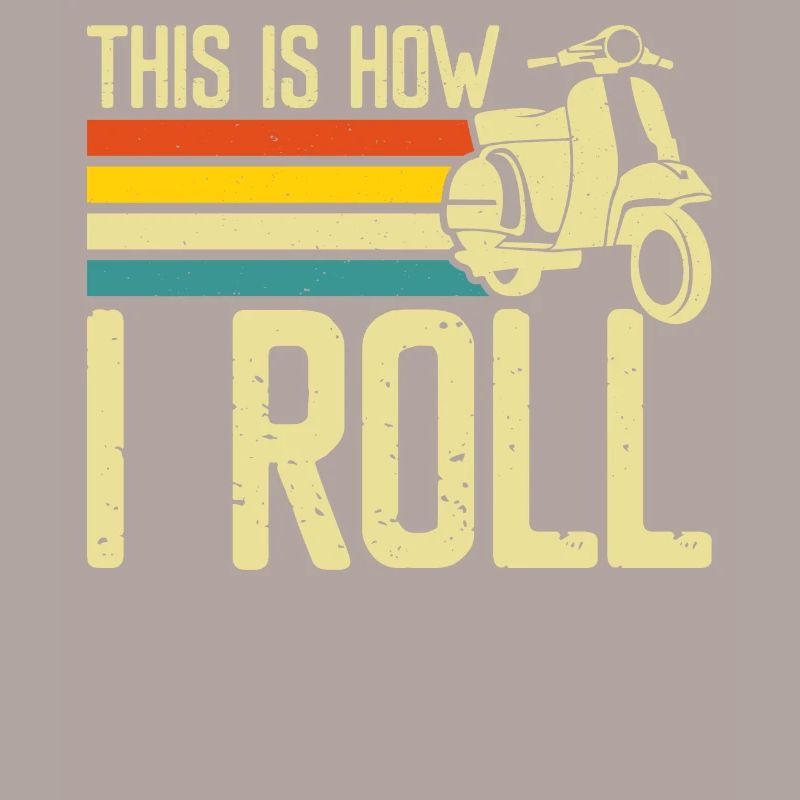 Roller Rollerfahrer Motorroller