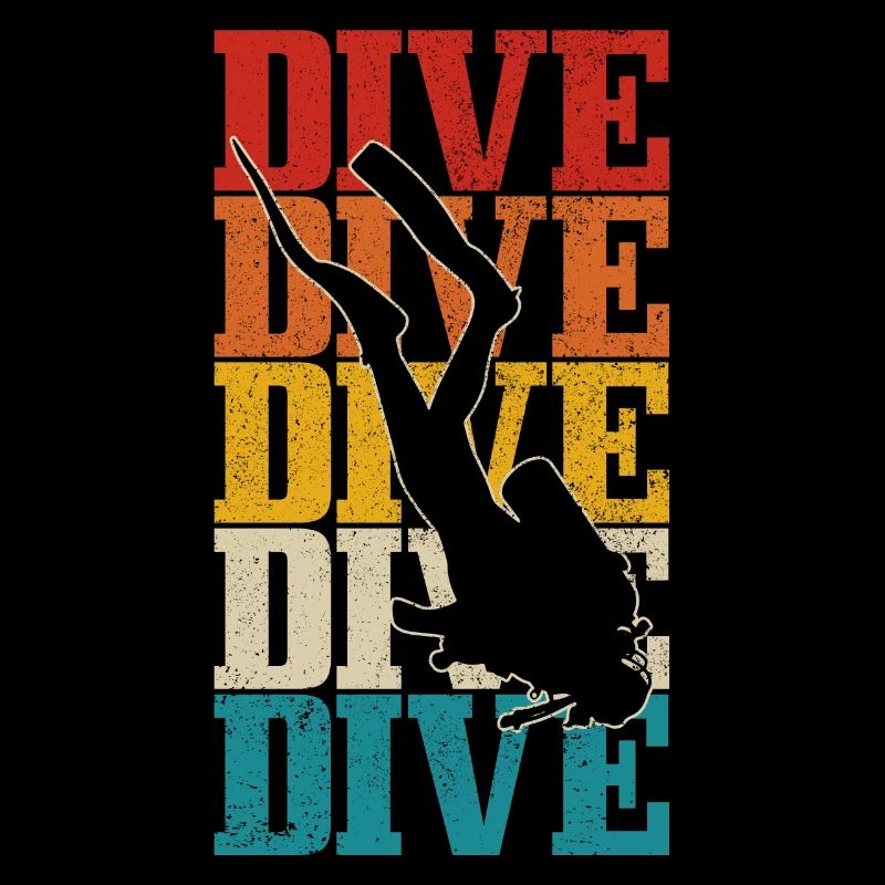 Diving Funny Vintage Diver Gift