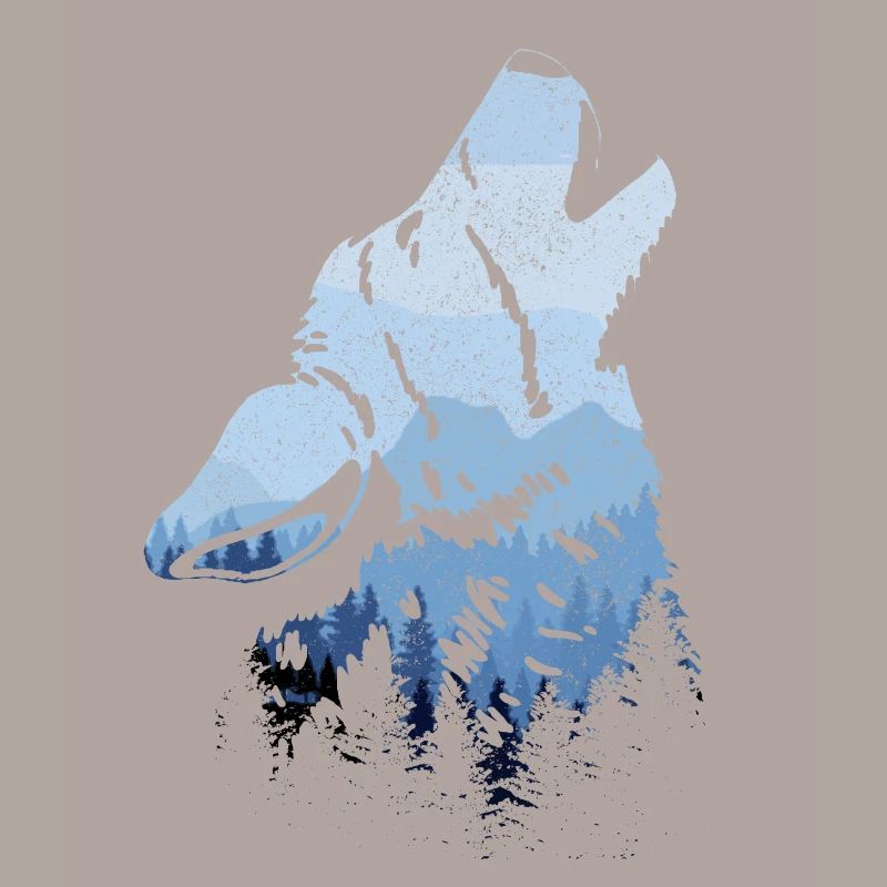 Heulender Wolf Geschenk