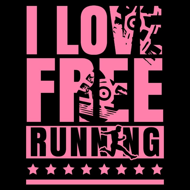 J’adore Parkour Libre Courir Parkourläuferin Spor