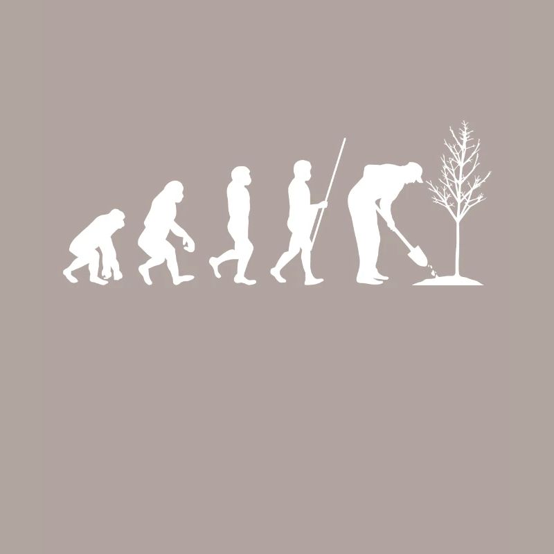 Gardener tree garden gardening tools evolution