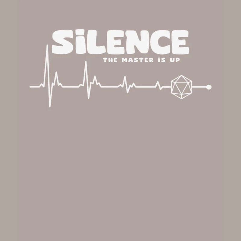 Silence! Le Master Is Up D20 Cube