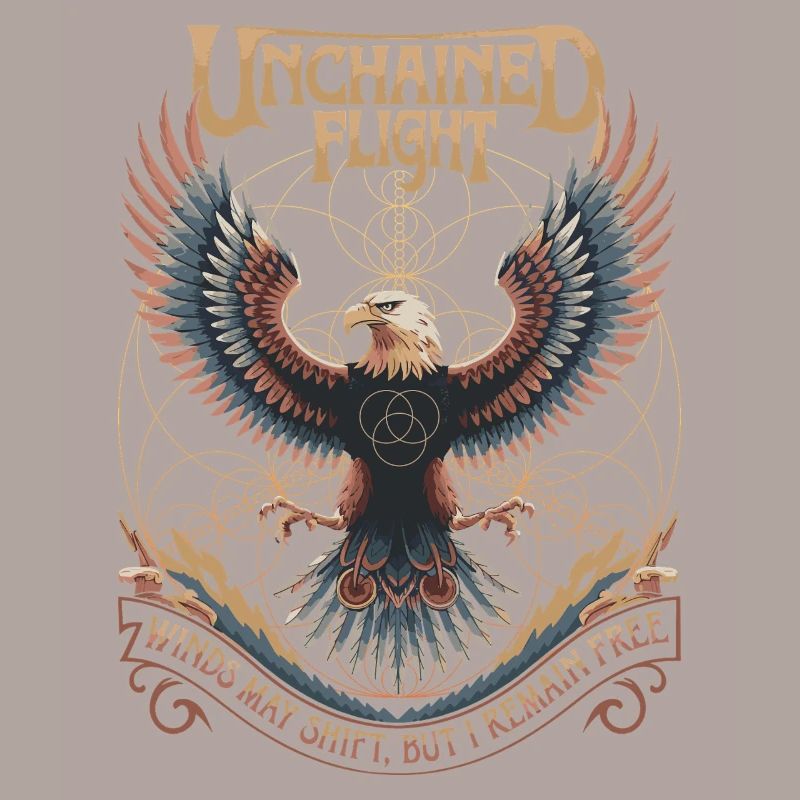 Unchained Flight - Eagle & Sacred Geometry