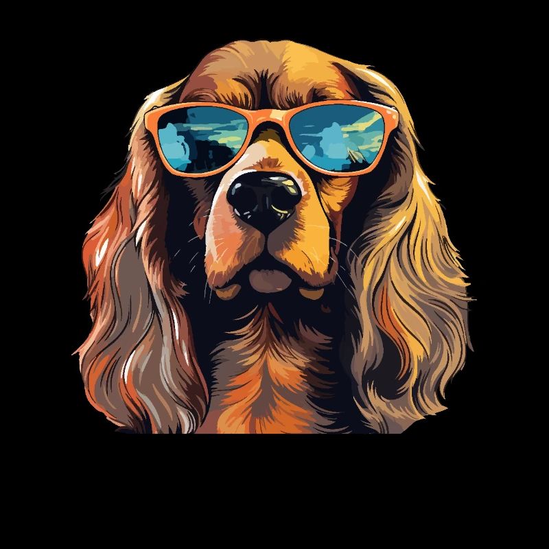 Cocker Spaniel Propriétaire de chien, Digital Art Dog