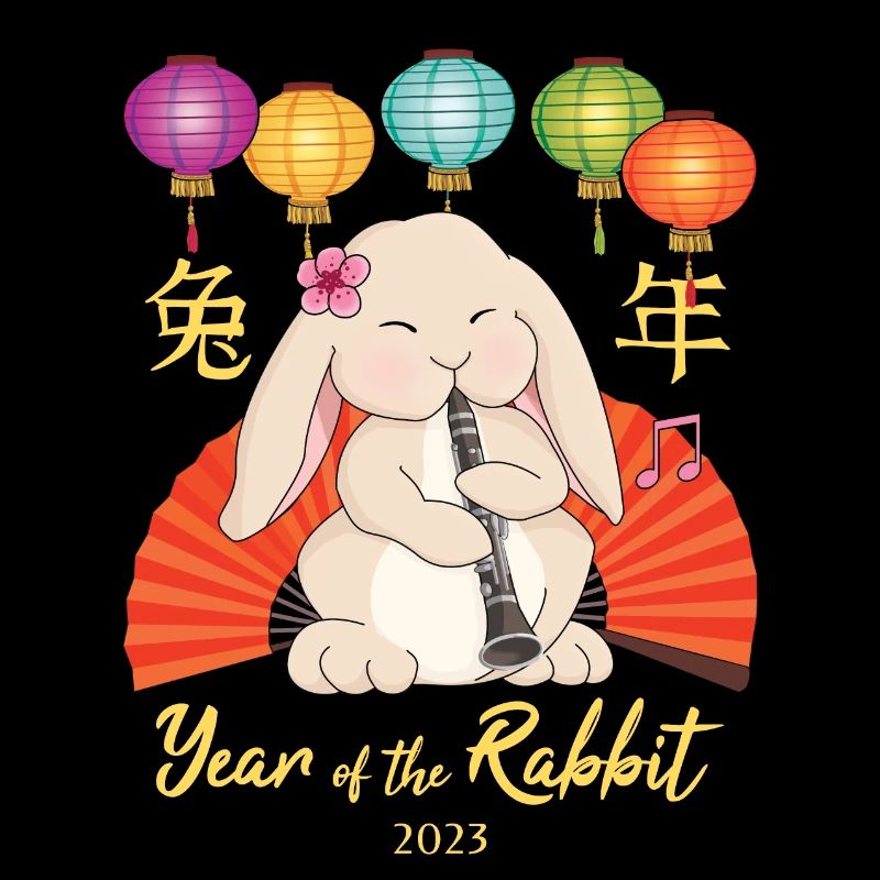 Klarinette Chinesisches Neujahrshase 2023