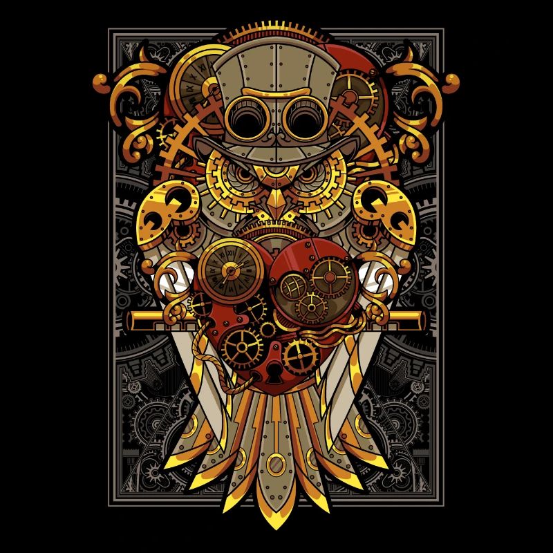 Steampunk Owl Mechanical Bird Clockwork