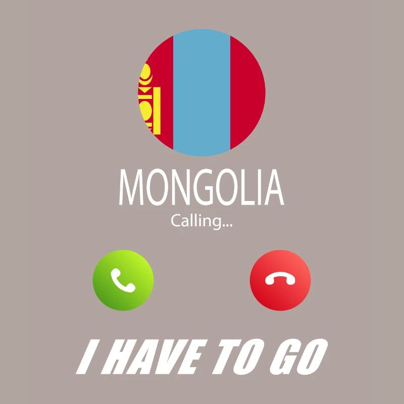 Mongolei ruft an Lusiger Flaggen Spruch