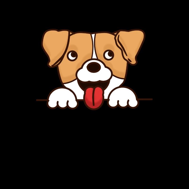 Visage de chien mignon