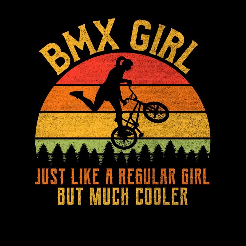 Bmx Mädchen Wie Ein Normales Mädchen Aber Cooler