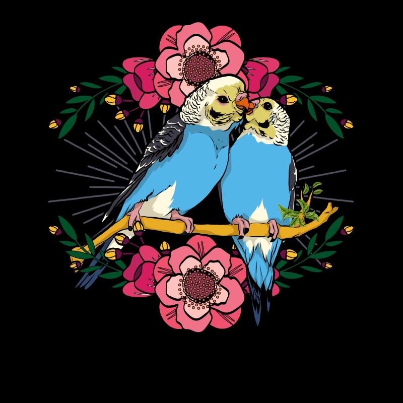 Flower Bird Cadeau Mignon Perruche
