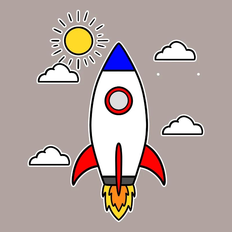 School launch rocket spaceship school start school