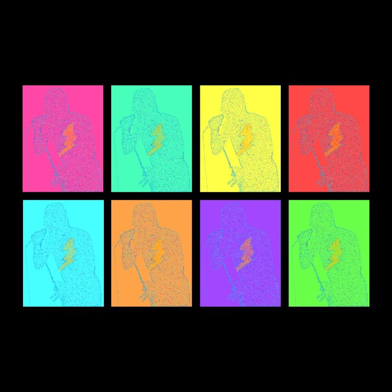 Rock singer in Pop Art