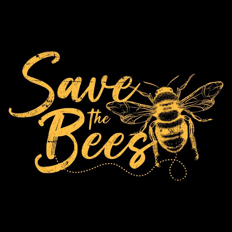 Save the Bees Kunstvolles Bienen-Design