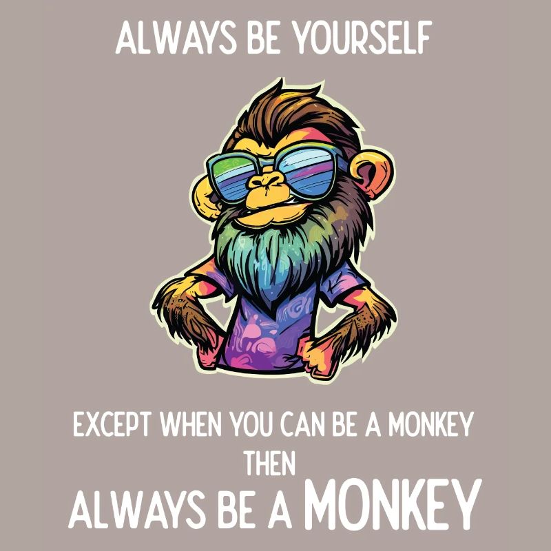 Sei immer ein Affe