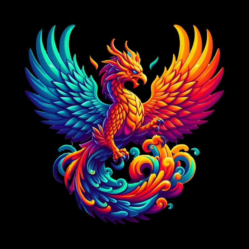 Hyperflammen des majestätischen Phönix