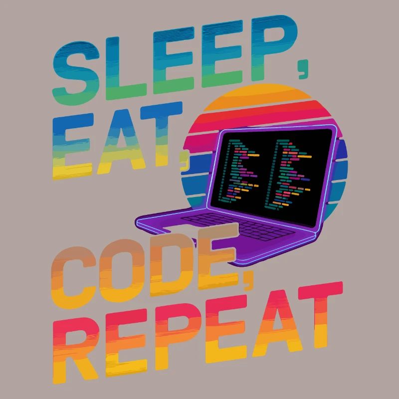 Sleep Eat Code Repeat Geschenk für Coder