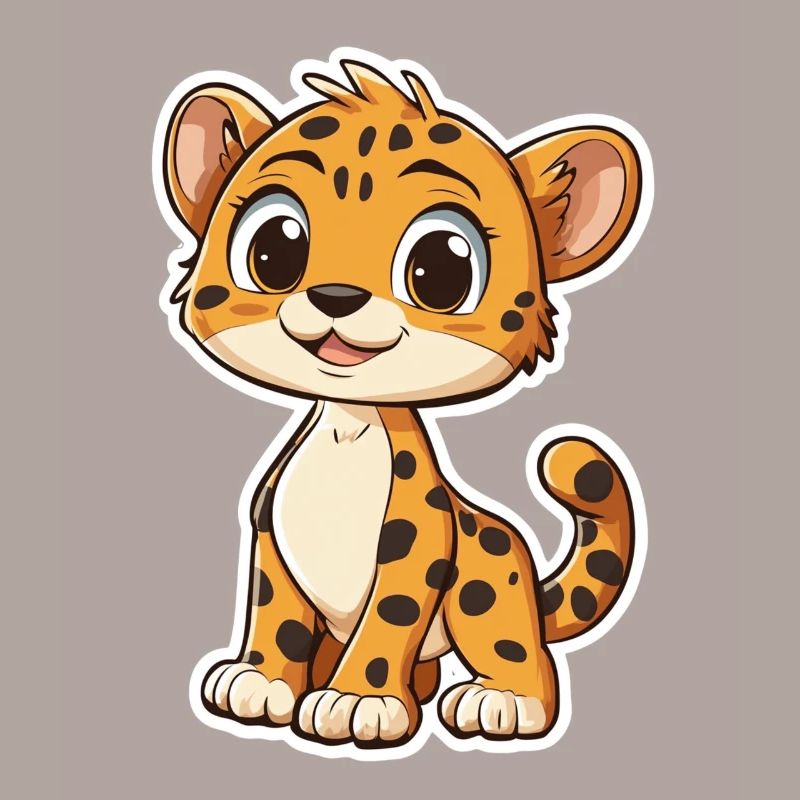 Guépard mignon
