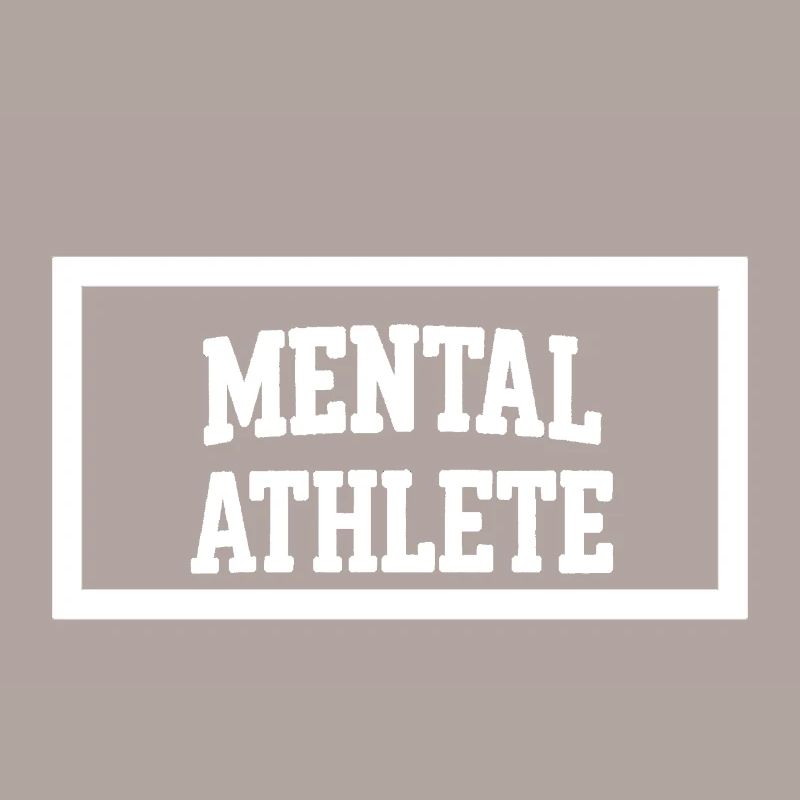 Conception typographique audacieuse d'un athlète mental